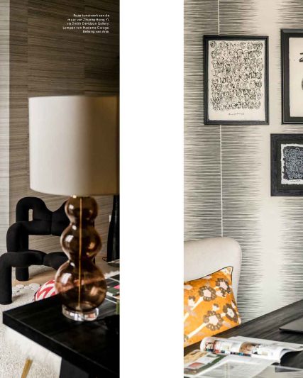 roelfien vos interior designer with art of timothy van oorschot