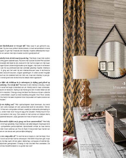 roelfien vos interior designer with art of timothy van oorschot