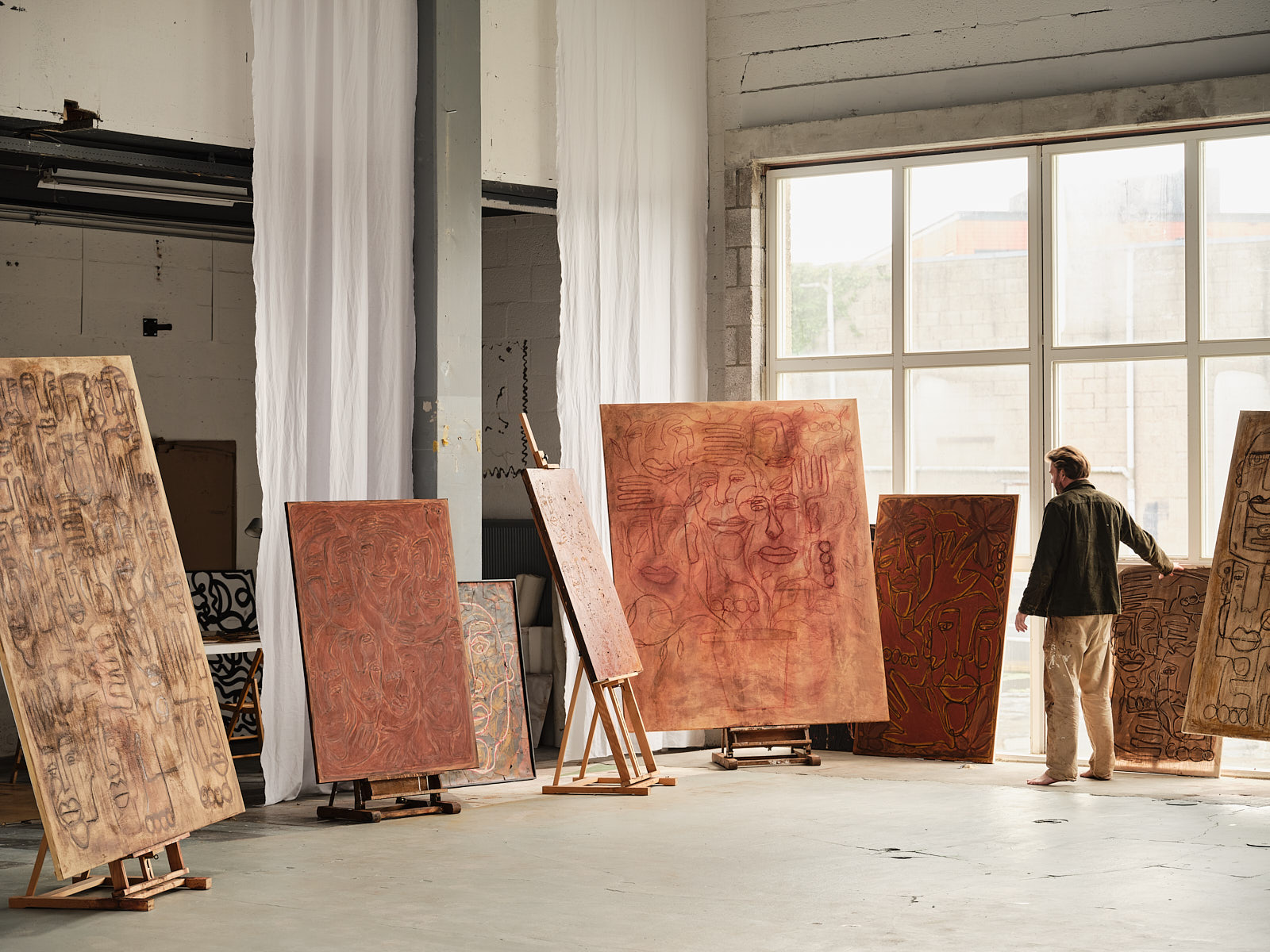 timothy van oorschot in his atelier