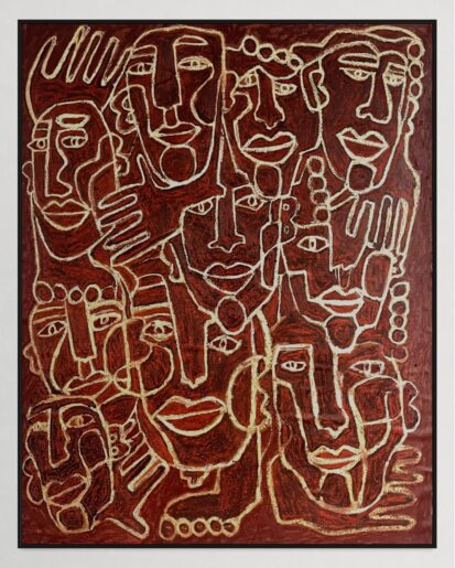 large scale painting by timothy van Oorschot made in amsterdam with oil and acrylics